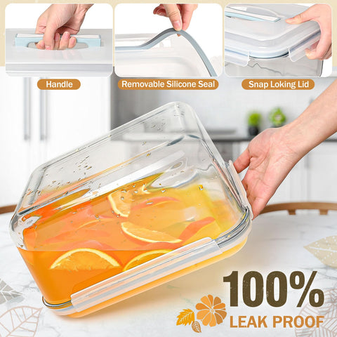 Susukkie contenedor cristal apto para congelador y horno para uso versátil