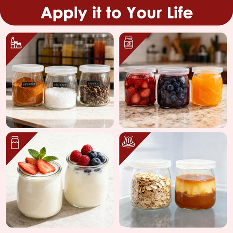 Almacenamiento eficiente para avena y yogur con Suteck.