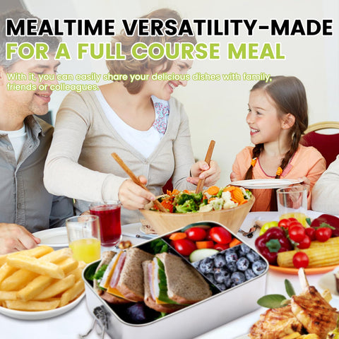 Caja de almuerzo SUTETLW ideal para compartir comidas con familia o colegas.