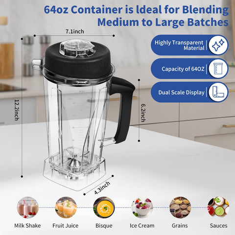 Tapa del contenedor Vitamix para evitar salpicaduras
