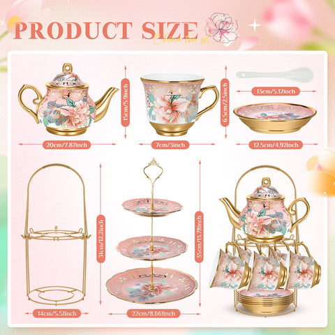 Suttmin torre de postres cerámica tres niveles, presentación elegante