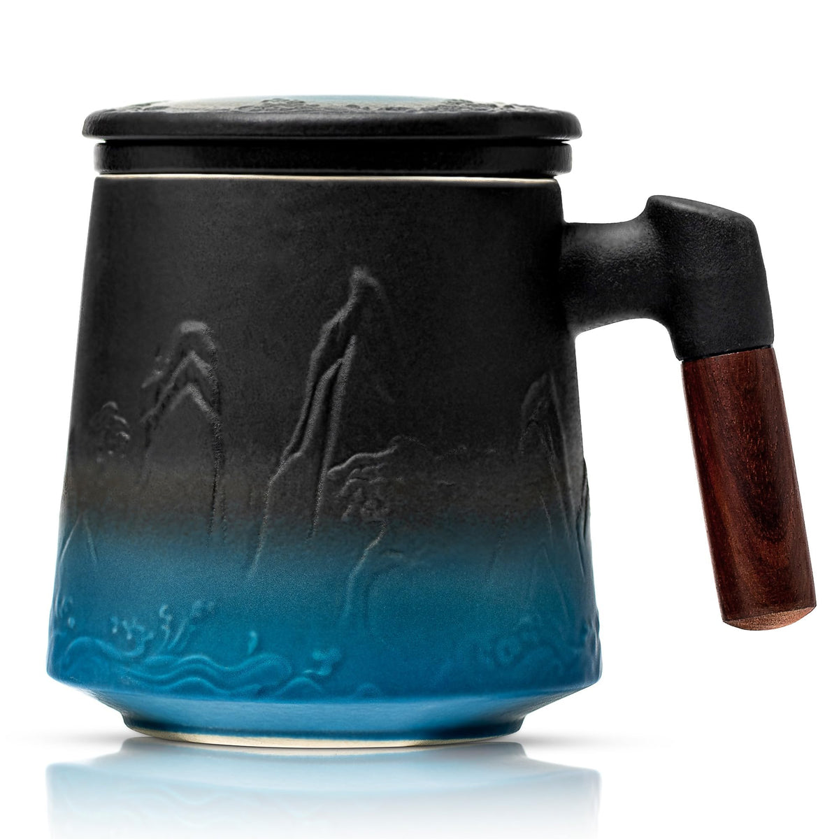 Taza Suyika con infusor y tapa, mantiene el aroma y el calor