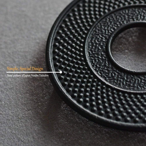 Suyika tetera de hierro forjado negra, diseño japonés clásico para hervir agua con estilo.