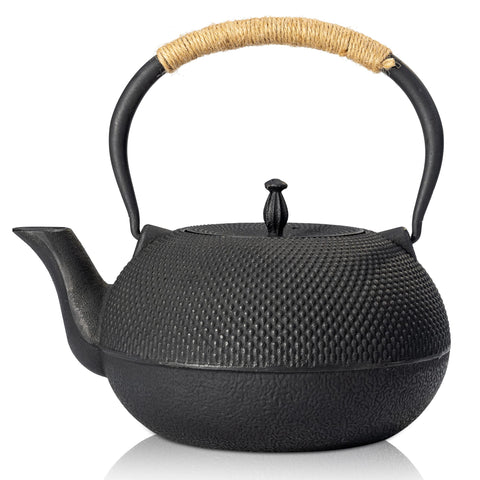 Suyika tetera tetsubin japonesa de hierro, diseño tradicional para hervir agua con estilo