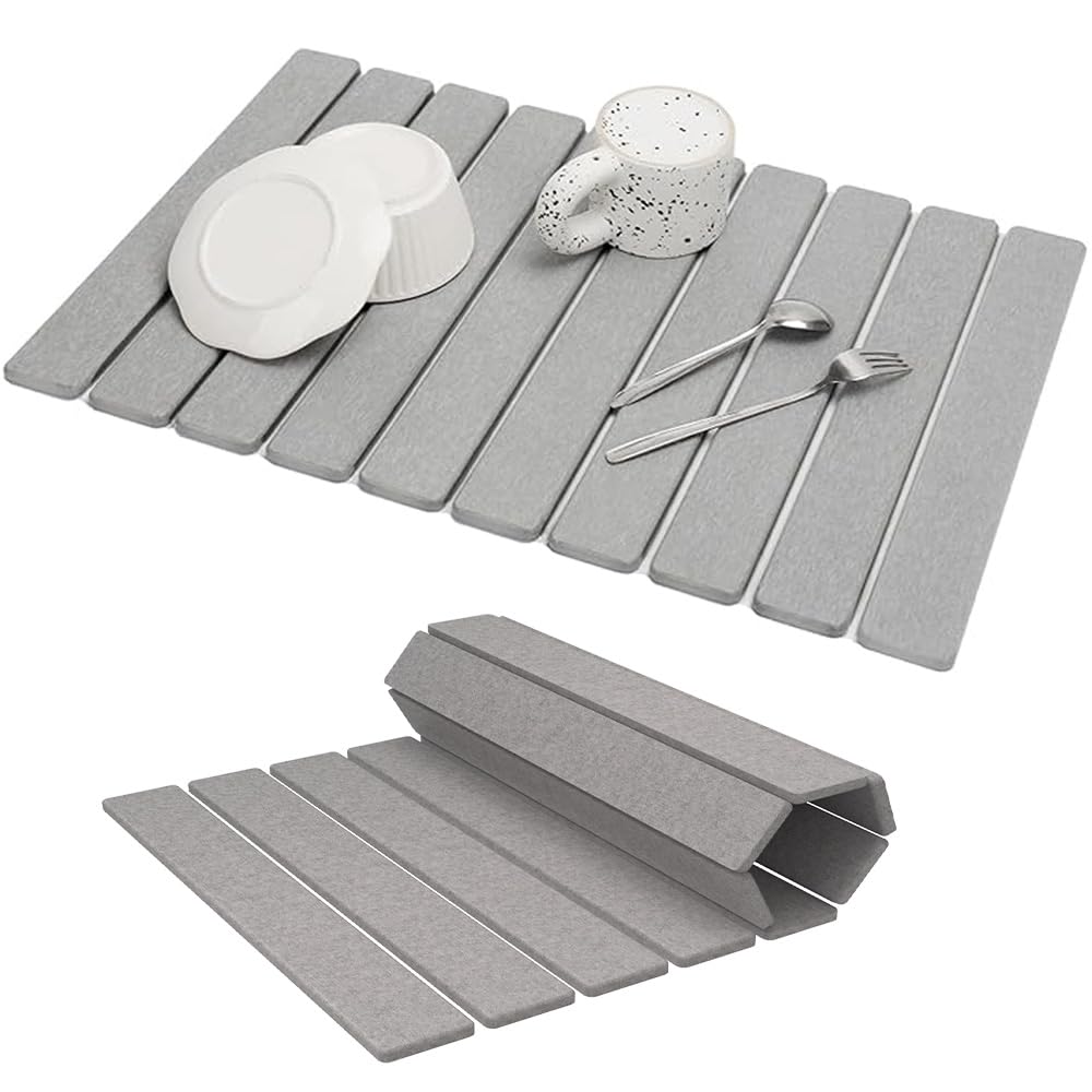 Svincolare esterilla de piedra secado para platos: absorción rápida y encimera seca