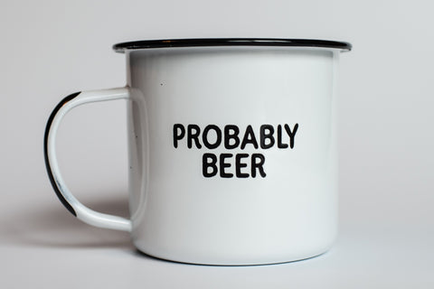 Swag Brewery PROBABLY BEER, taza para camping, ligera y duradera para aventuras al aire libre.