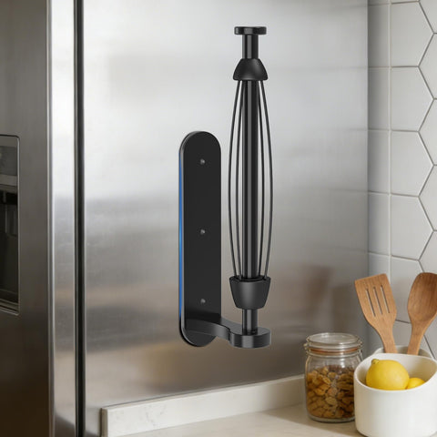 Swaitee base magnetica para papel toalla, sujecion estable en refrigeradores y gabinetes metalicos.