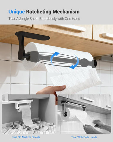 Swaitee porta-papel adhesivo sin taladro instalación rápida.