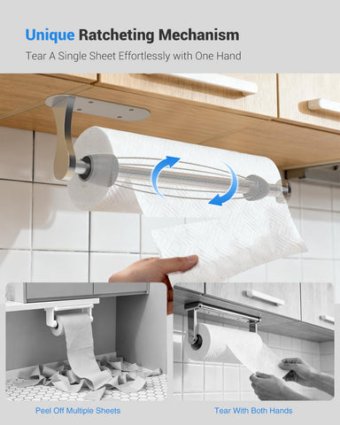 Swaitee portarrollos en pared con instalación adhesiva y tornillos para fijación segura