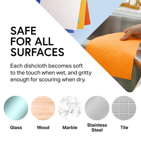 Swedish Wholesale paño sin olor, uso reutilizable para cocina y baño.