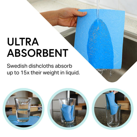 Swedish Wholesale paño lavado celulosa-textura suave y resistente para el fregadero.