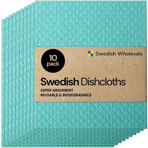 Swedish Wholesale paños lavado cocina 10-pack con alta absorción para uso diario.