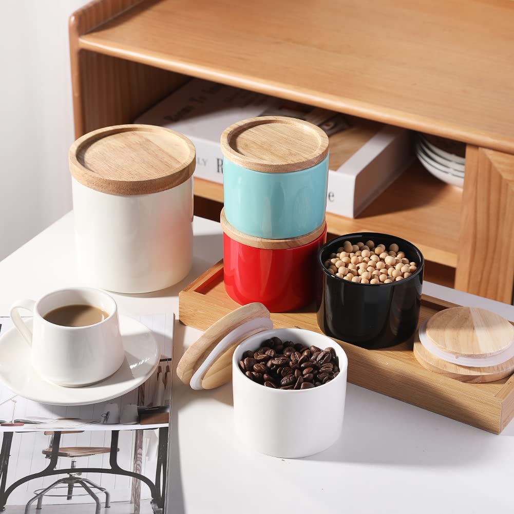 Contenedor Sweejar para sal y pimienta con sellado de aire para frescura.