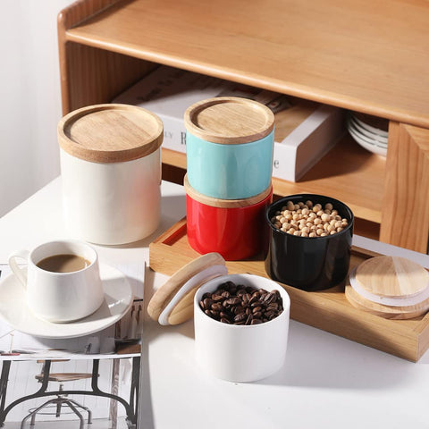 Contenedor Sweejar para sal y pimienta con sellado de aire para frescura.