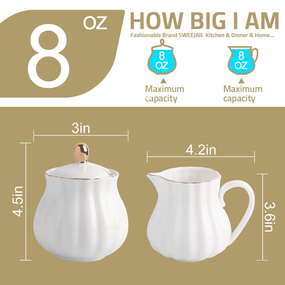 Sweejar azucarero con tapa y cuchara, perfecto para endulzar la hora del té.