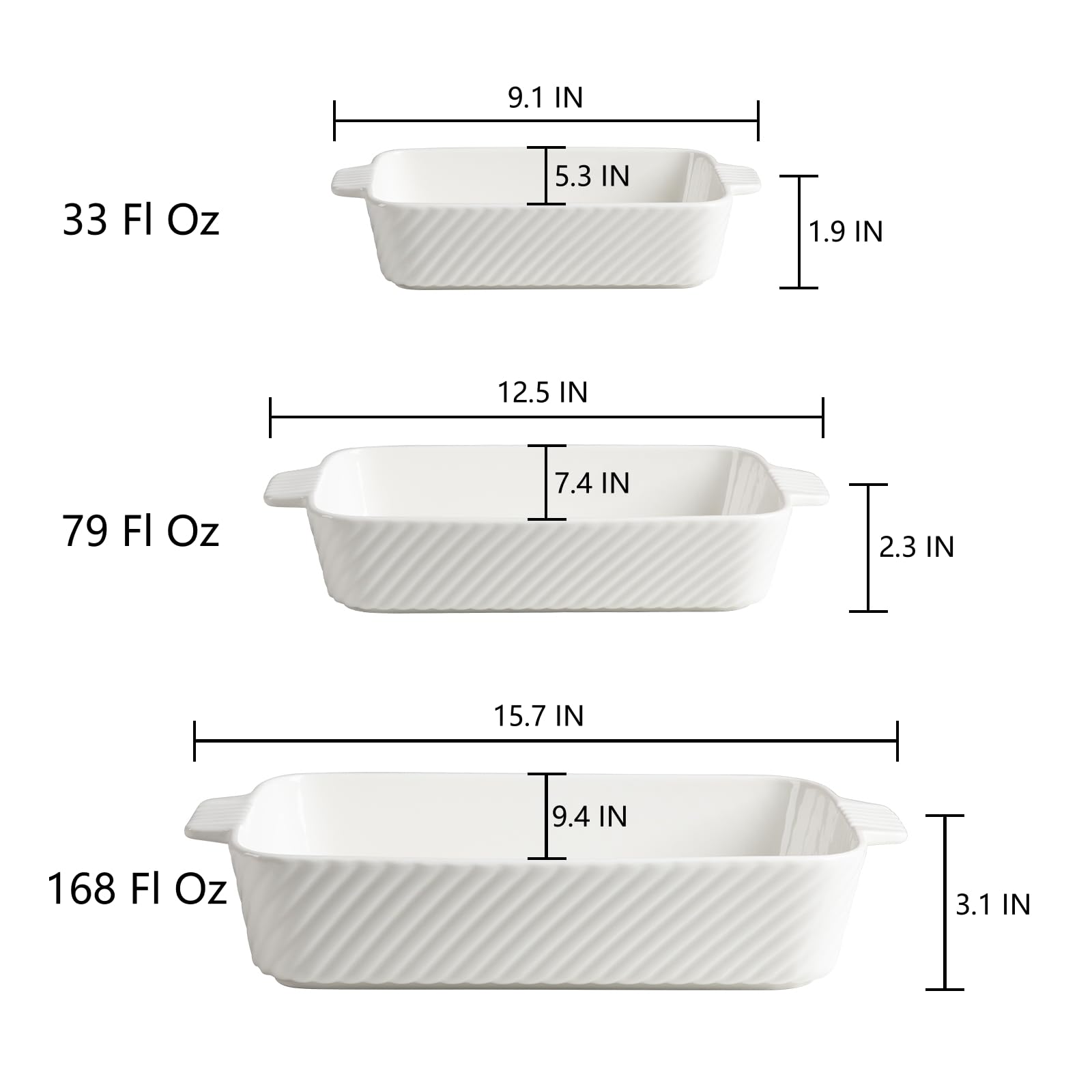 Bandeja Sweejar para lasaña grande, ideal para comidas familiares.