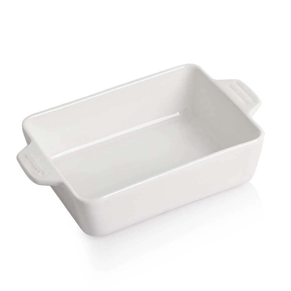 Sweejar bandeja cerámica rectangular frente para servir caliente de inmediato