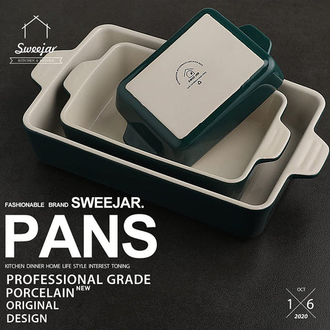 Bandeja Sweejar con asa doble, detalle ergonómico para transportar del horno a la mesa.