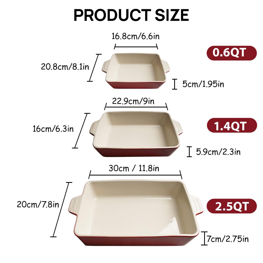 Set de tres bandejas Sweejar turquesa para horno y mesa