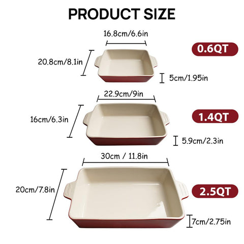 Set de tres bandejas Sweejar turquesa para horno y mesa