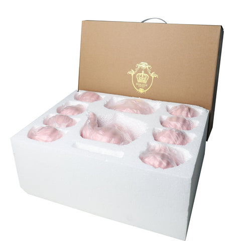 Sweejar caja regalo rosa real para presentar conjunto de té.