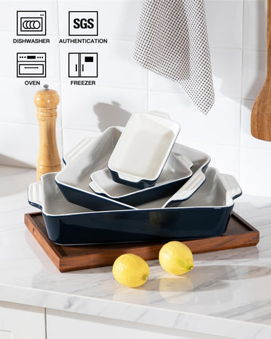 Sweejar cazuela lasagna cerámica profunda para porciones generosas.