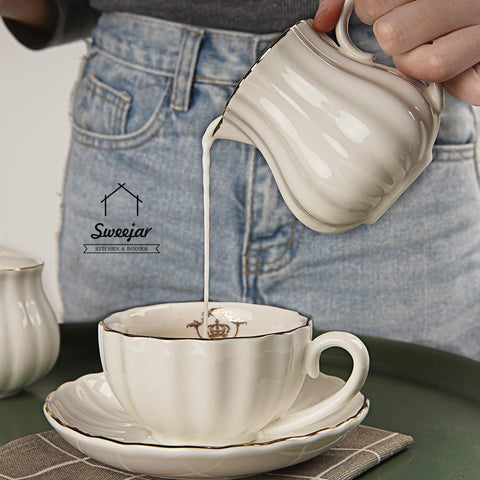 Sweejar diseño real británico en porcelana duradera para la mesa.