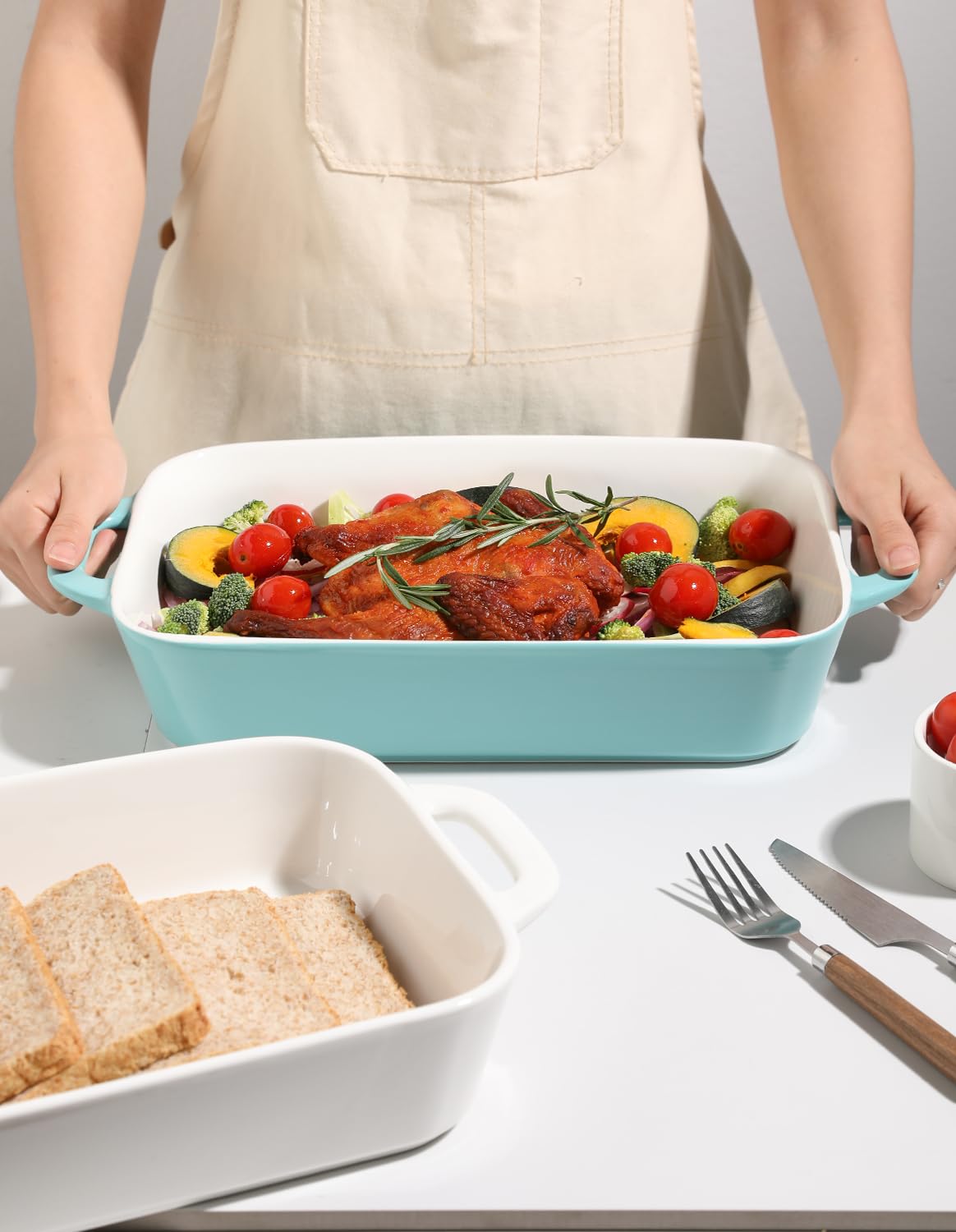 Sweejar diseño rectangular para horno y presentación elegante