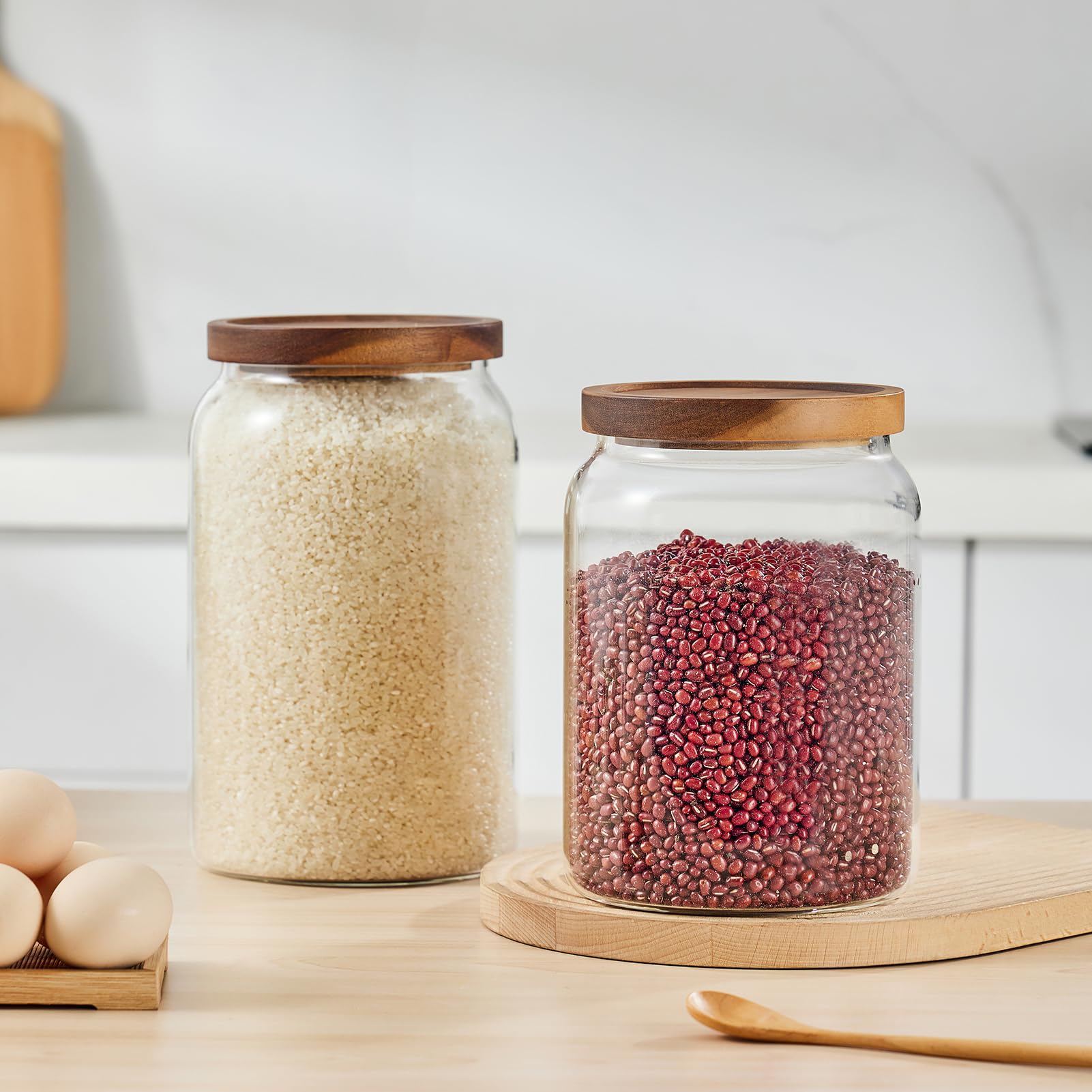 Sweejar tarro de vidrio con cierre seguro para almacenamiento prolongado.