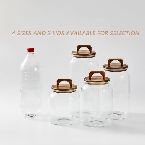 Sweejar tarro de vidrio transparente facilita identificar contenidos a simple vista.