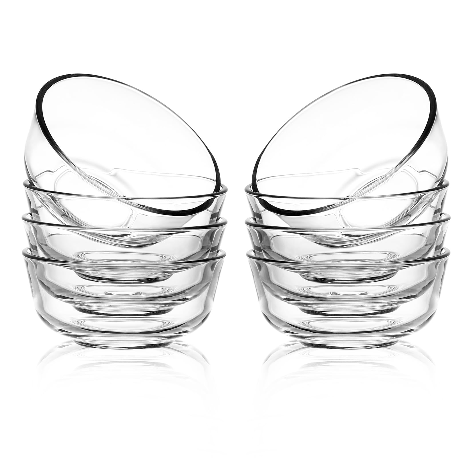 Pack de 6 cuencos Sweejar 8 onzas con diseño elegante.