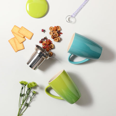 Taza Sweejar 16 oz para té, café y bebidas, apta para microondas.