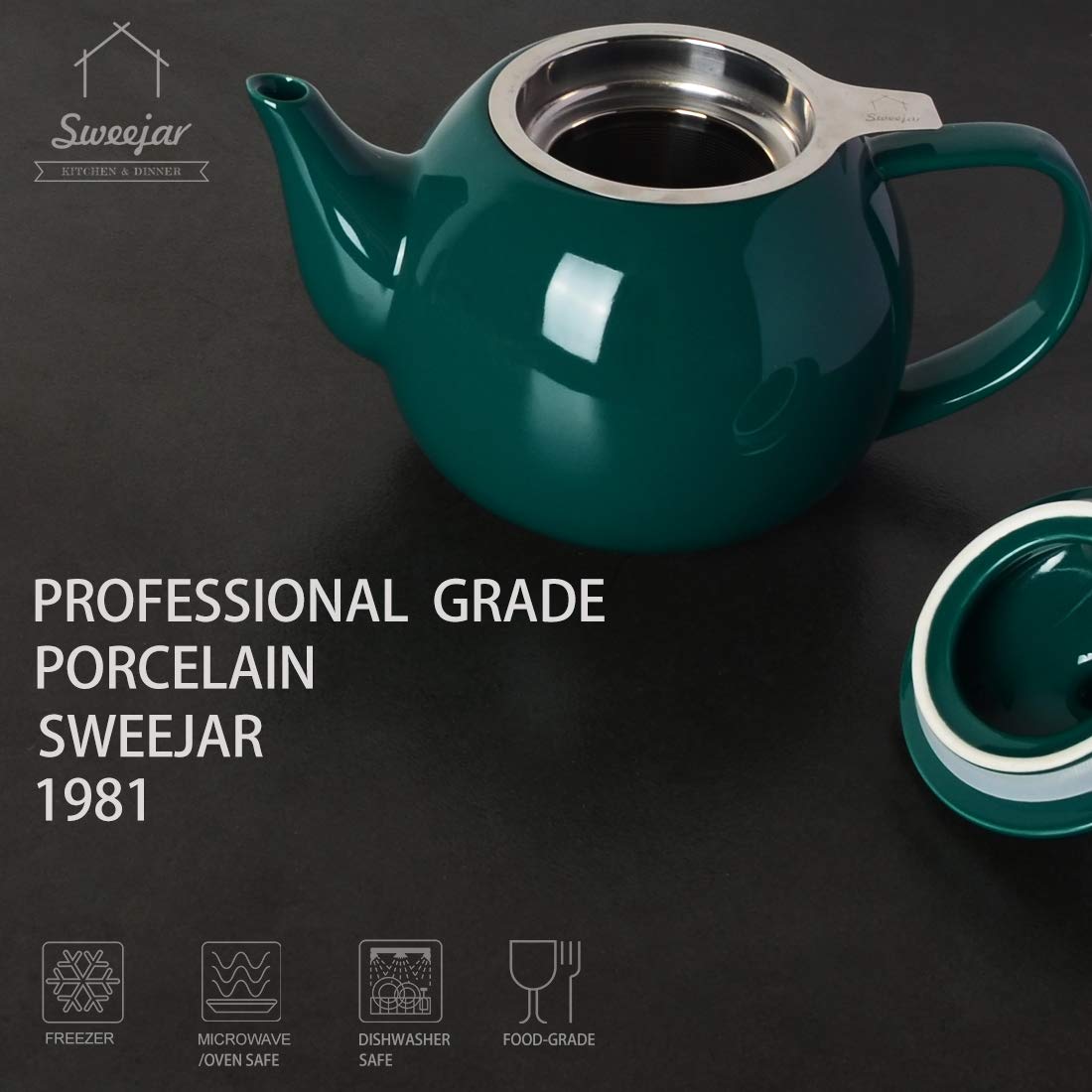 Diseno unico en Jade de Sweejar para una experiencia de te elegante.