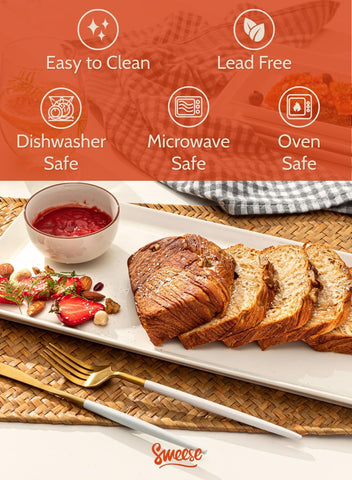Sweese bandejas de porcelana para catering, diseño estable para degustaciones.