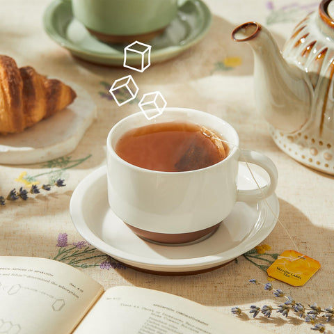 Tazas Sweese capuchino multicolor, acabado elegante para mesa
