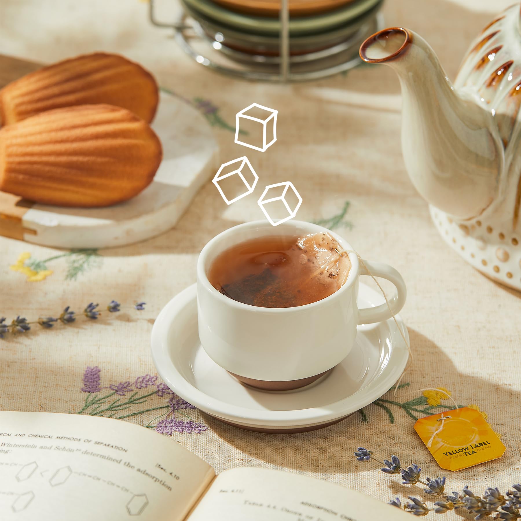 Sweese conjunto expreso con platillos y base apilable para organización