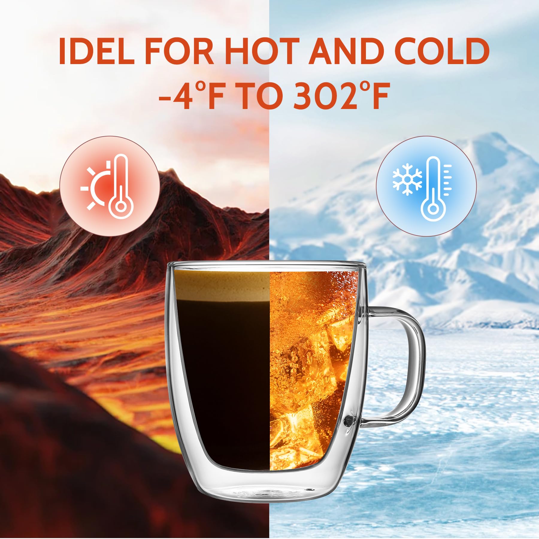 Vaso Sweese con doble pared para té, conserva aroma y temperatura