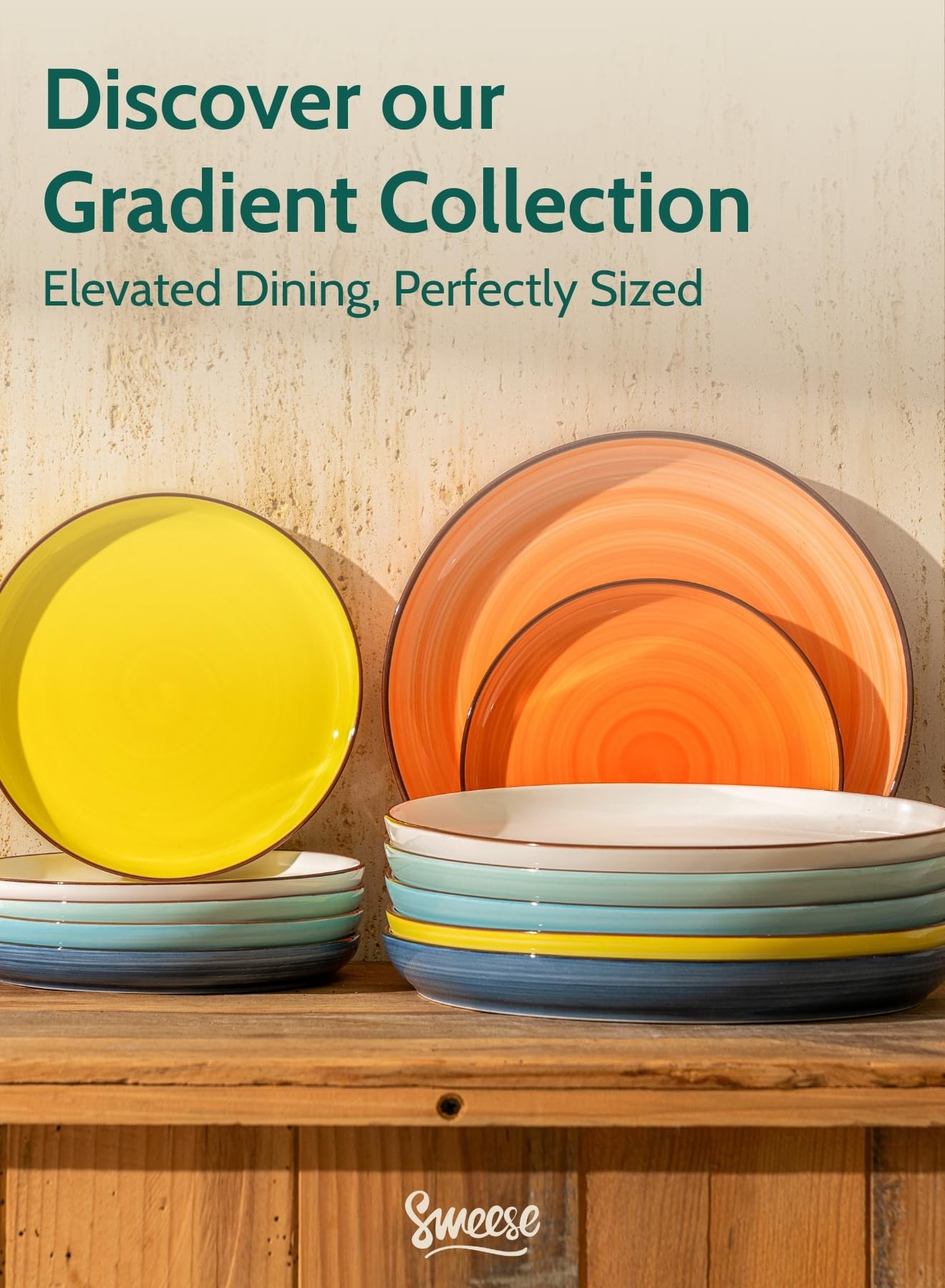 Diseño minimalista y compacto de plato Sweese para mesa ordenada.