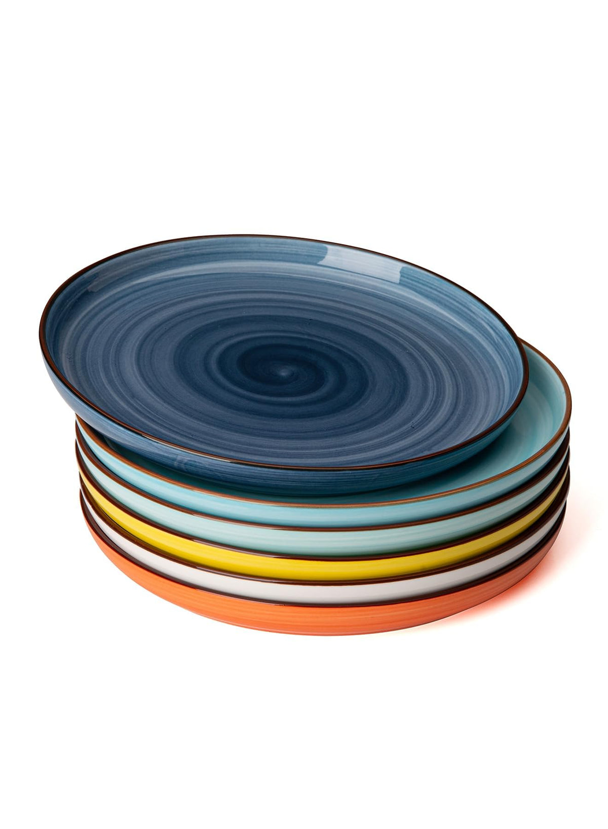 Plato de postre Sweese en porcelana redondo, 7,4 pulgadas para presentaciones elegantes.