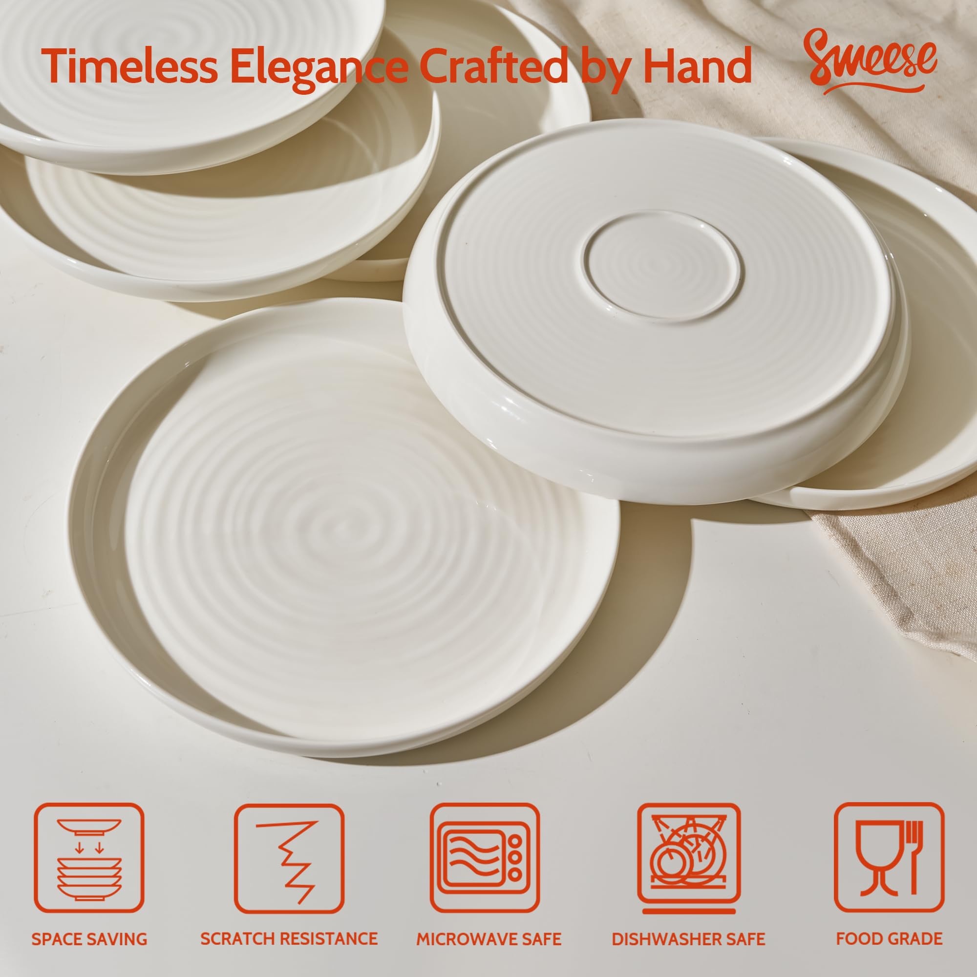 Sweese plato de 10.5 pulgadas, ideal para plato principal.