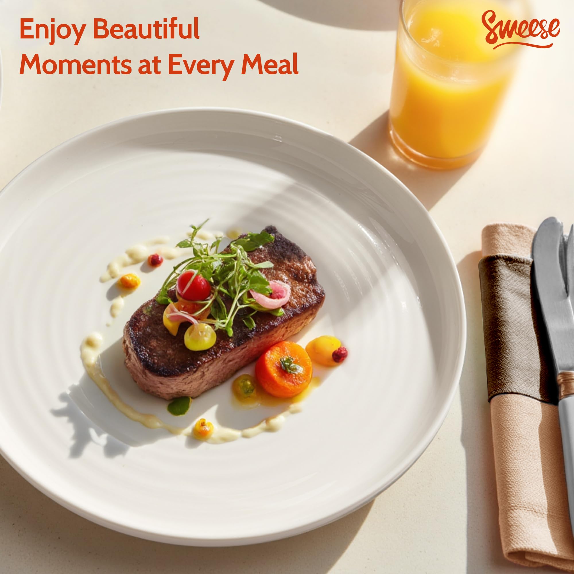 Sweese porcelana con glaze sin plomo, acabado seguro para alimentos.