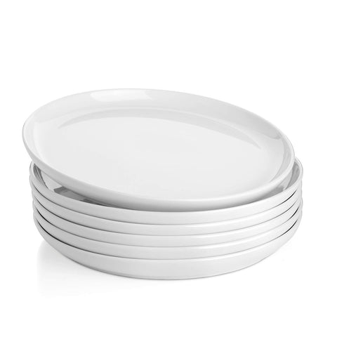 Conjunto Sweese de porcelana 25 cm en blanco para comidas diarias.