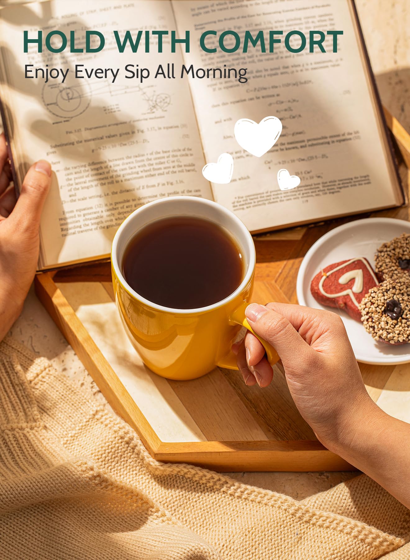Taza Sweese de porcelana de grado profesional, libre de plomo para sabor neutro