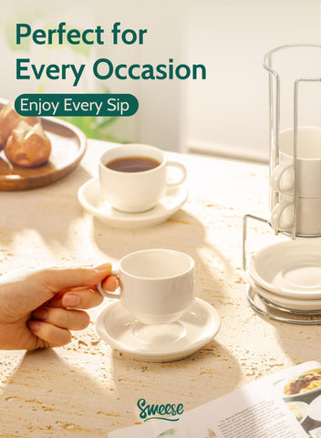 Soporte metalico para tazas Sweese espresso, mantiene todo en orden.