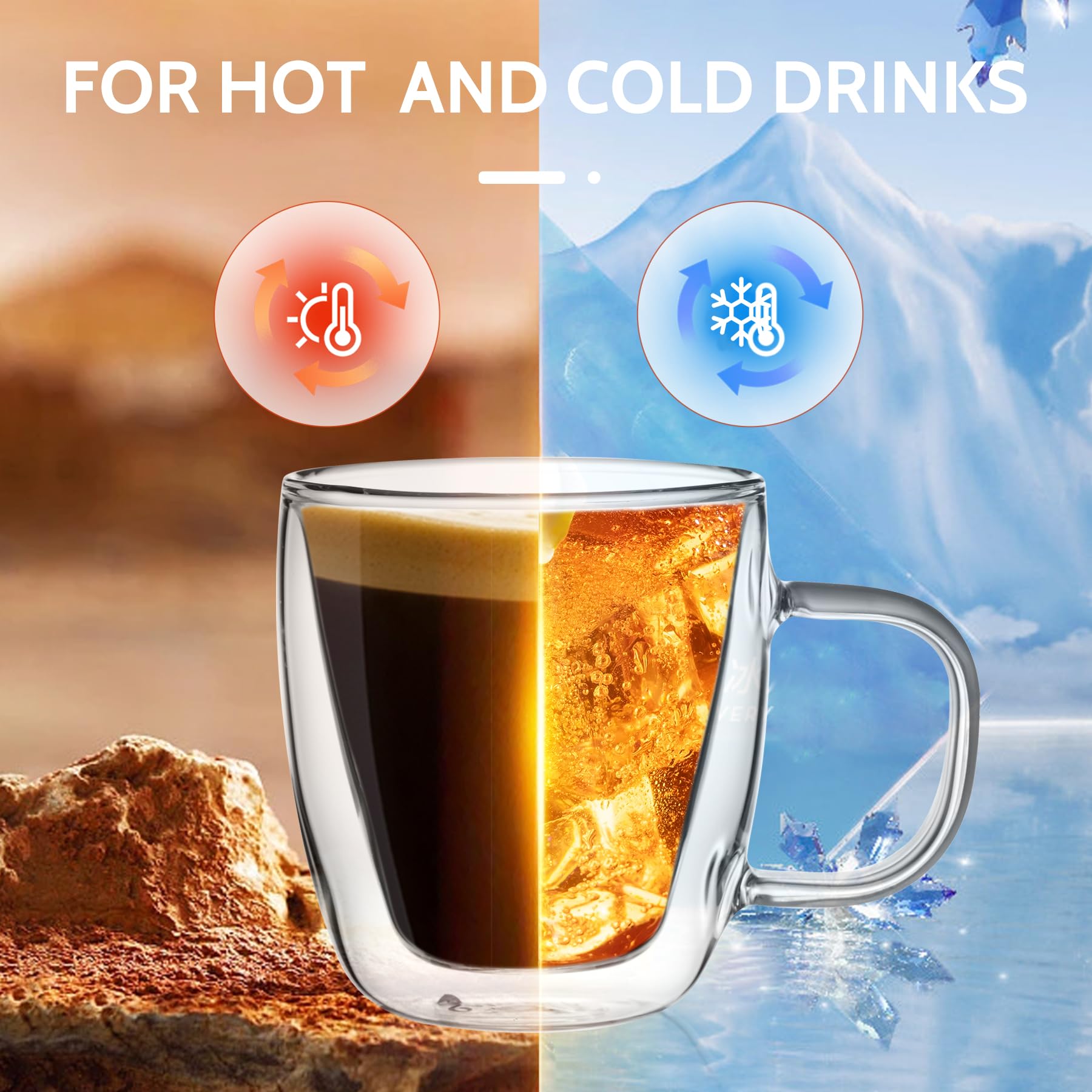 Taza Sweese 5oz para cappuccino latte o té uso versátil