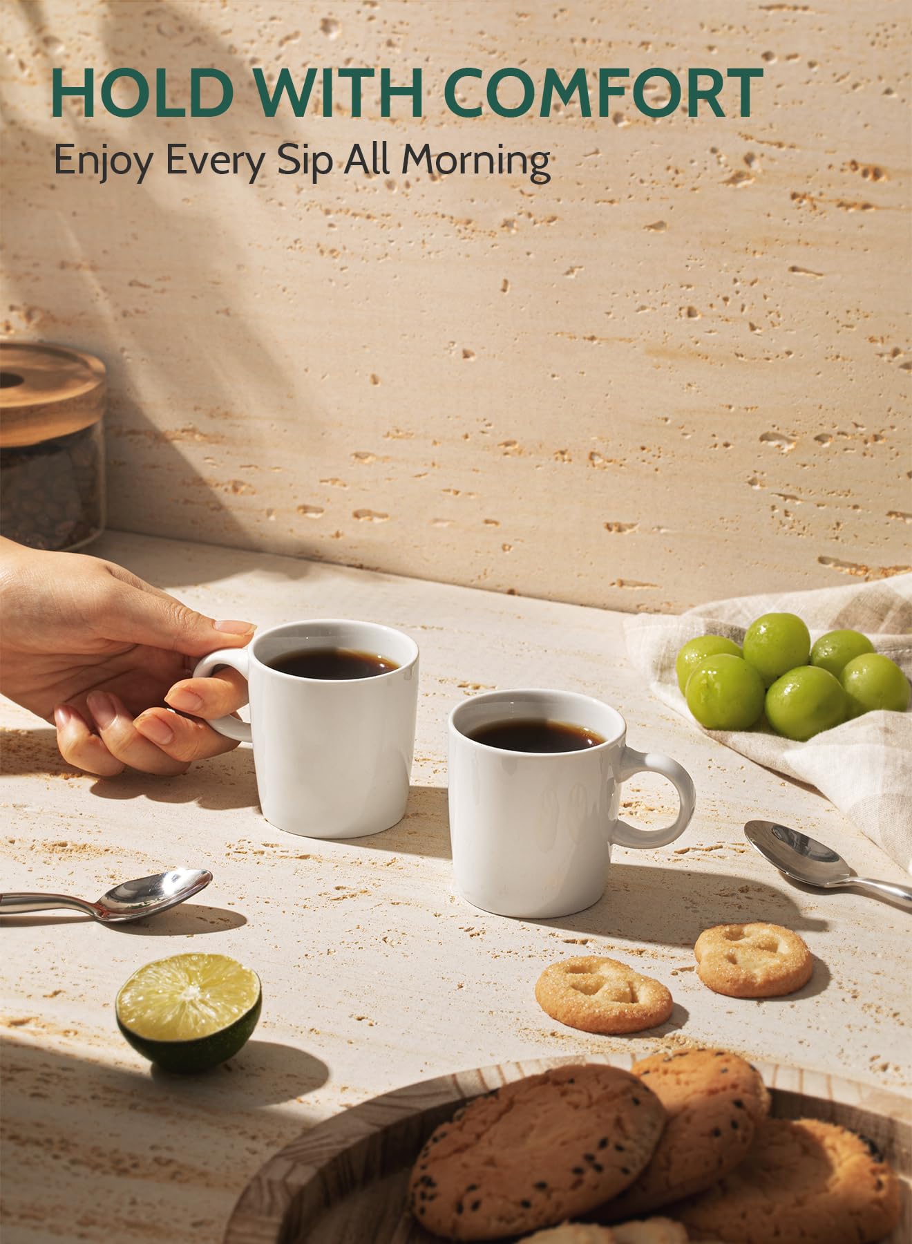 Copa Sweese con mango ergonómico para agarre cómodo