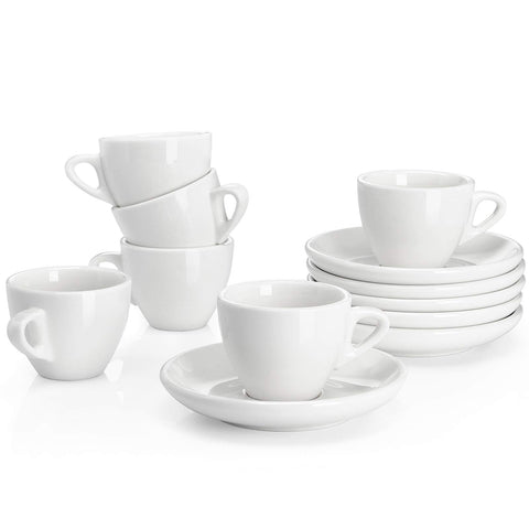 Conjunto Sweese expreso 2 onzas con platillos, ideal para degustaciones en casa.