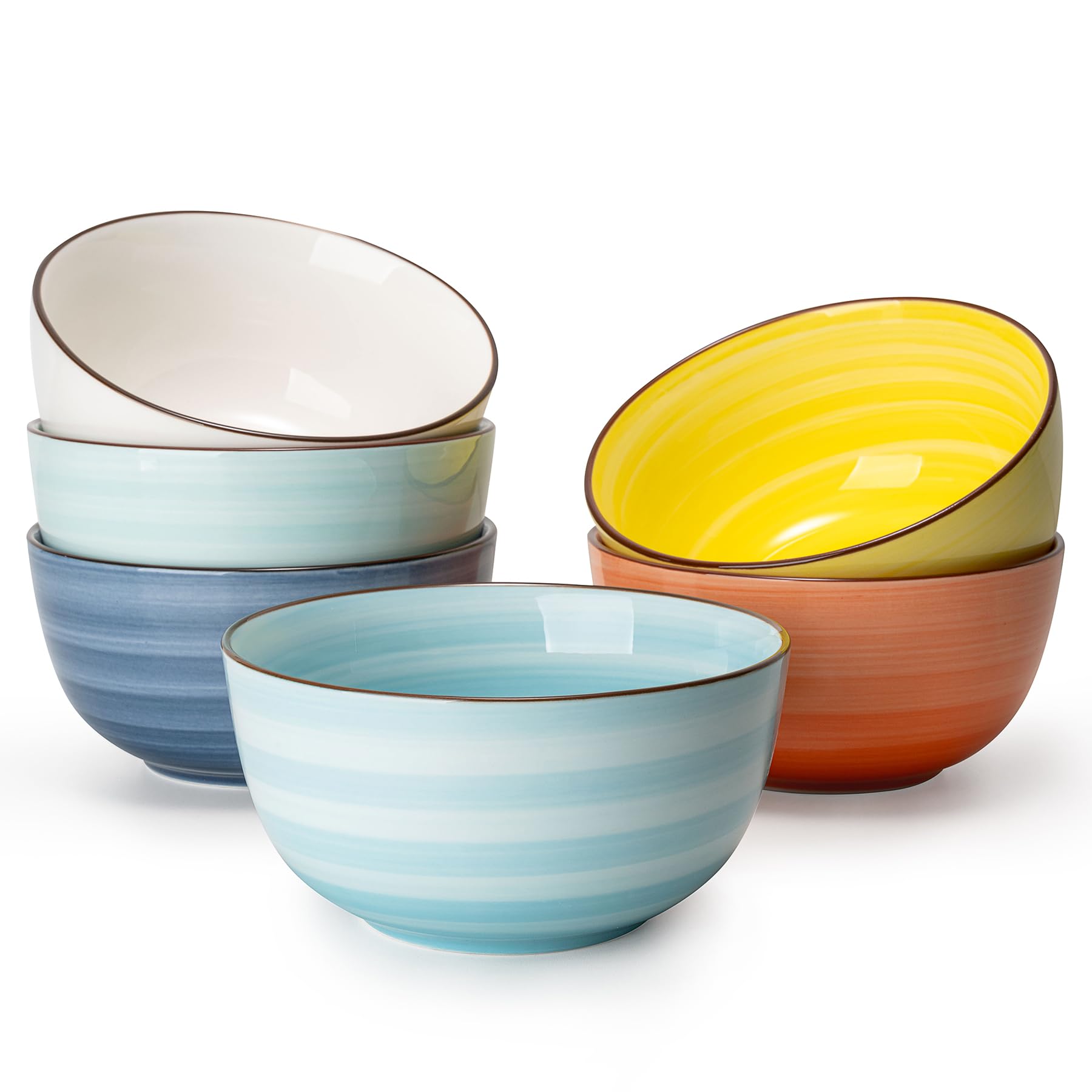 Tazones Sweese con degradado multicolor, ideales para cereal y desayunos coloridos