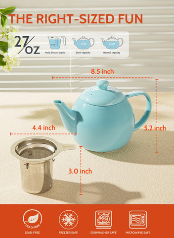 Tetera Sweese con capacidad para dos tazas, ideal para compartir