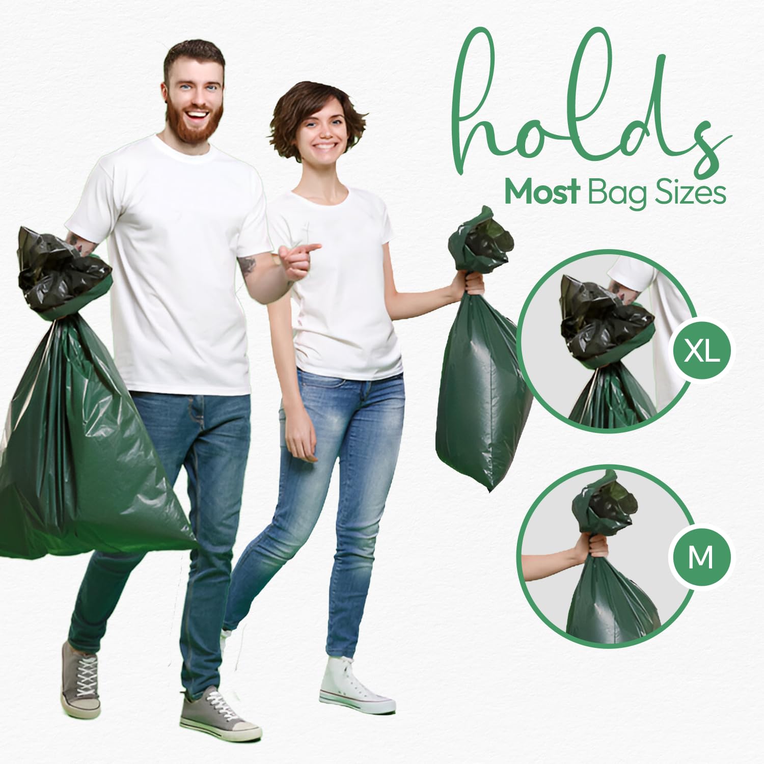 Sweet Living soporte de bambú, solución multifuncional para bolsas de basura.